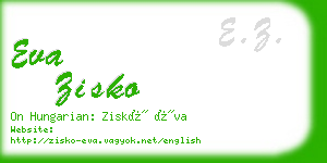 eva zisko business card